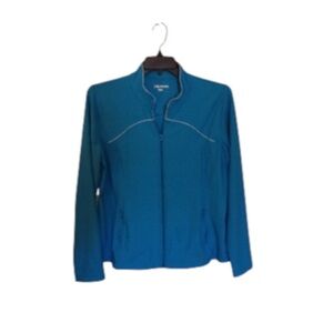 Xersion Women's Jacket Vibrant Blue Size XL Softshell Zip-up Athleisure